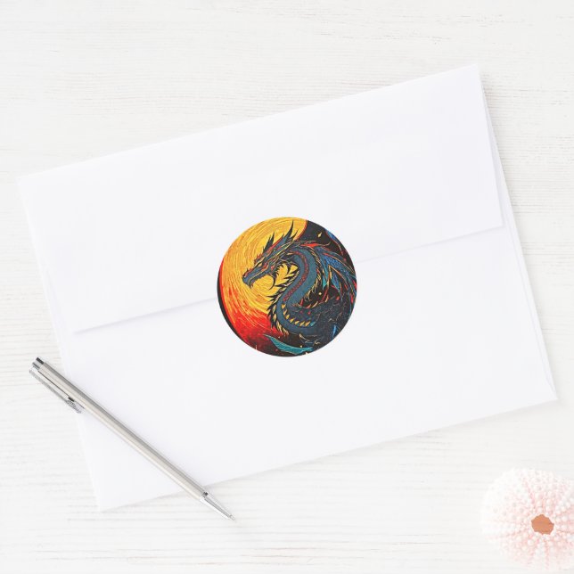Adesivo Regal Dragon Moon Sticker - Poder Mítico! (Envelope)
