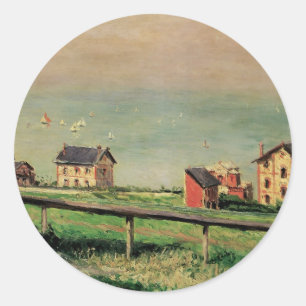 Adesivo Regata em Villerville por Gustave Caillebotte