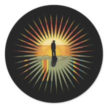 Regenbogen Sonne Retro Vintage Designe