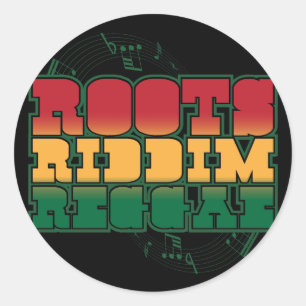 Adesivo Reggae de Riddim das raizes