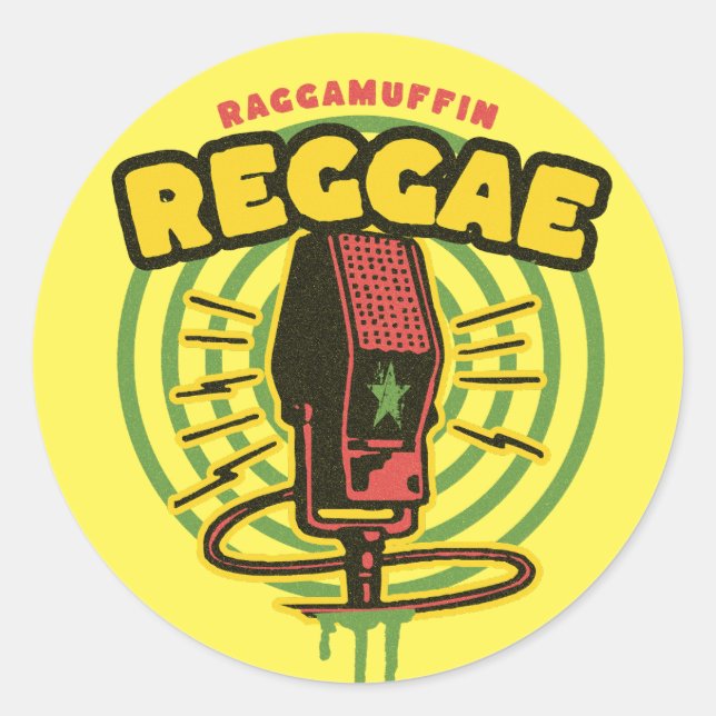 Adesivo Reggae Music Sticker (Frente)