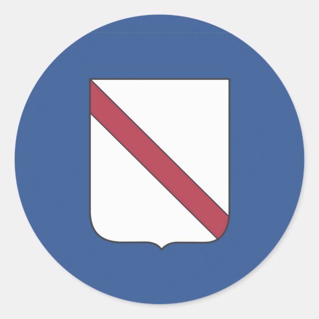 Adesivo Região da Campânia pavilhão itália (Frente)