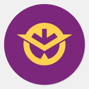 Adesivo região de prefeitura do japão (distrito de okayama