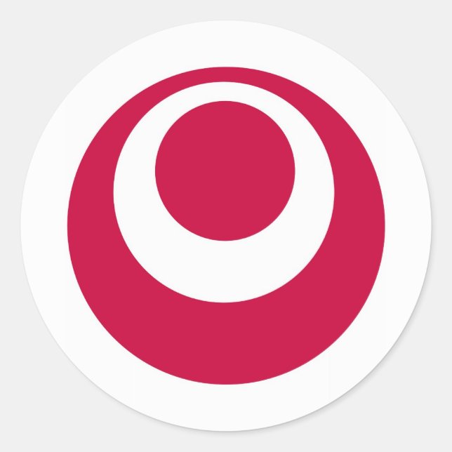 Adesivo região do país do japão, prefeitura de okinawa (Frente)