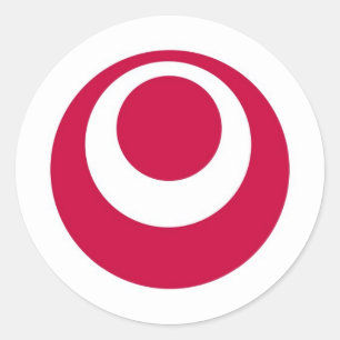 Adesivo região do país do japão, prefeitura de okinawa