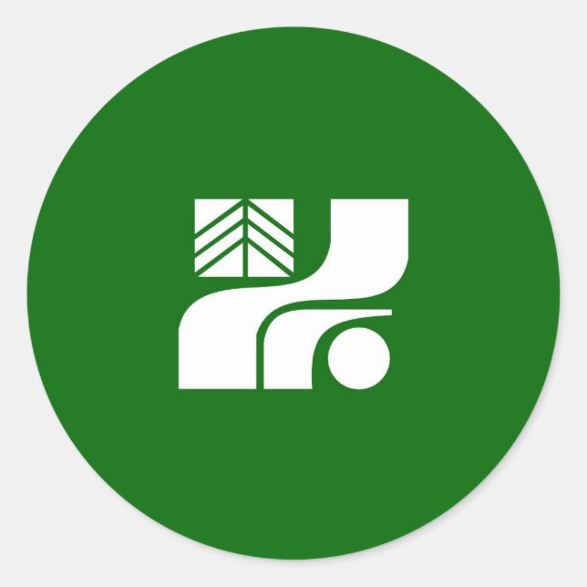 Adesivo região do país japão pavilhão tochigi (Frente)