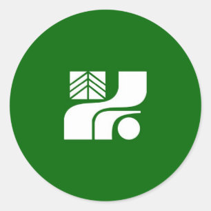 Adesivo região do país japão pavilhão tochigi