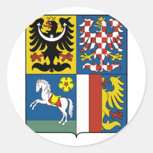 Adesivo Região Silesian de Moravian, checa