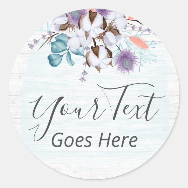 Adesivo Região Sul de Algodão Boll Farmhouse De Madeira Ru (Frente)