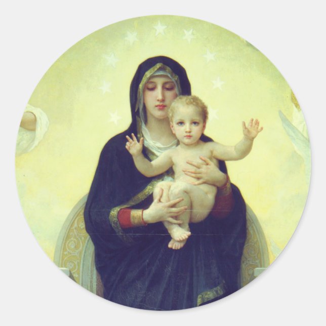 Adesivo Regina Angelorum - William-Adolphe Bouguereau (Frente)