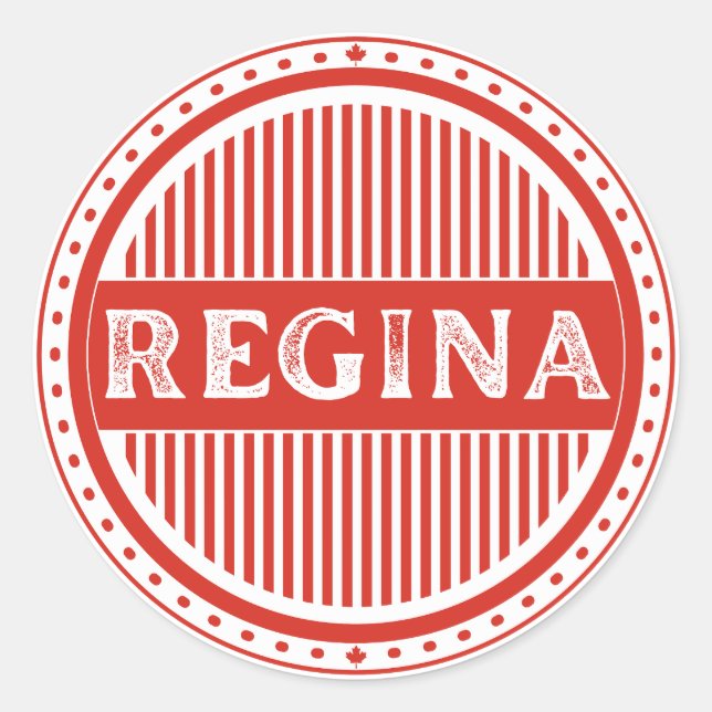 Adesivo Regina City Pride Emblem – Canadian Identity (Frente)