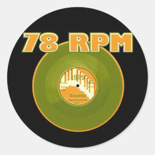 Adesivo Registro 1929 de 78 RPM