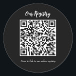 Adesivo Registro de Casamento de Verificação Mínima de Cód<br><div class="desc">personalizar com qualquer texto.</div>