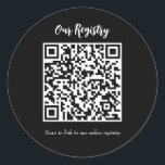Adesivo Registro de Casamento de Verificação Mínima de Cód<br><div class="desc">personalizar com qualquer texto.</div>
