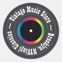 Registro de vinilo retrô personalizado
