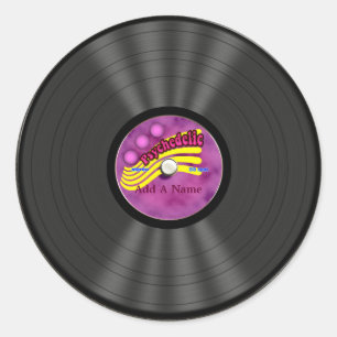 Adesivo Registro Psicodélico Personalizado de Vinilo