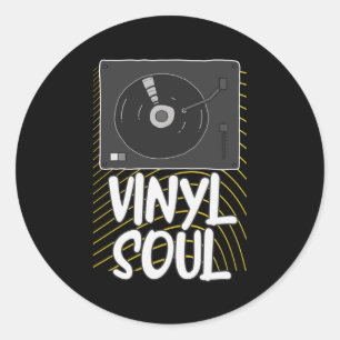 Adesivo Registro Vinil Soul Turntable DJ