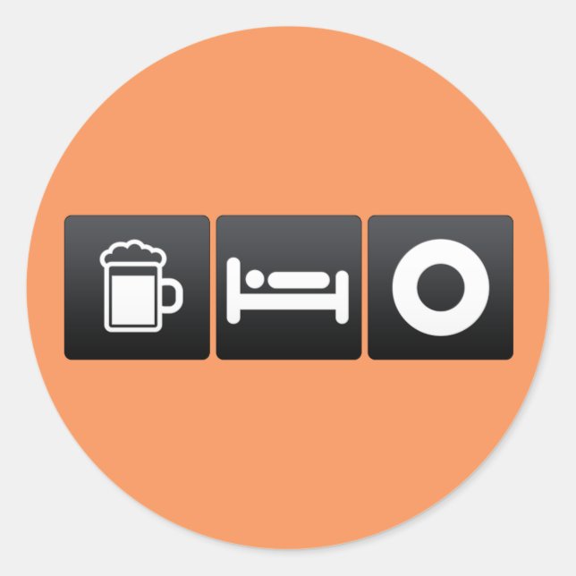 Adesivo Registros de Bebidas, Sono e Vinil (Frente)