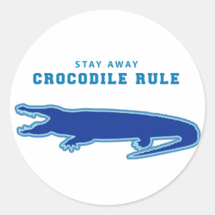 Adesivo Regra Crocodilo (Azul)