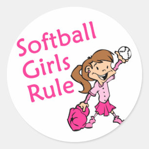 Adesivo Regra das meninas do softball