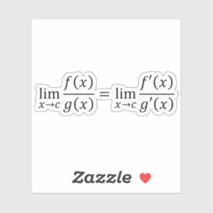 Adesivo Regra de L'Hopital - Básicos de Matemática e Cálcu