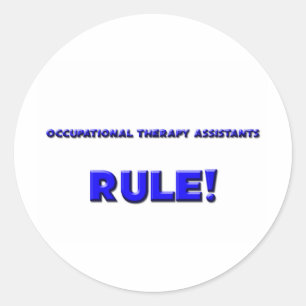 Adesivo Regra dos assistentes da terapia ocupacional!