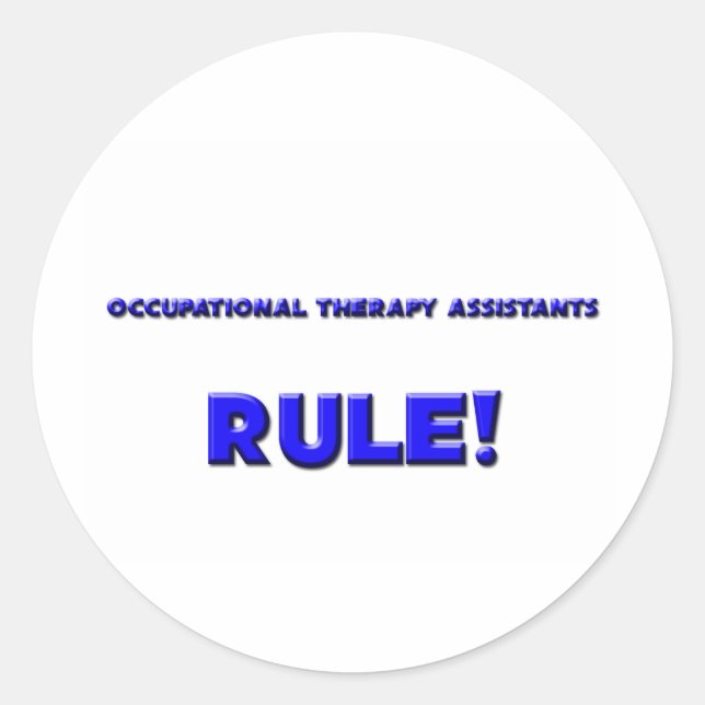 Adesivo Regra dos Assistentes de Terapia Ocupacional! (Frente)