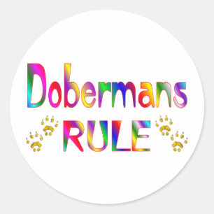 Adesivo Regra dos Dobermans