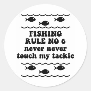 Adesivo Regra nenhuns da pesca 6