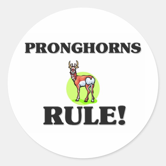 Adesivo Regra PRONGHORNS! (Frente)