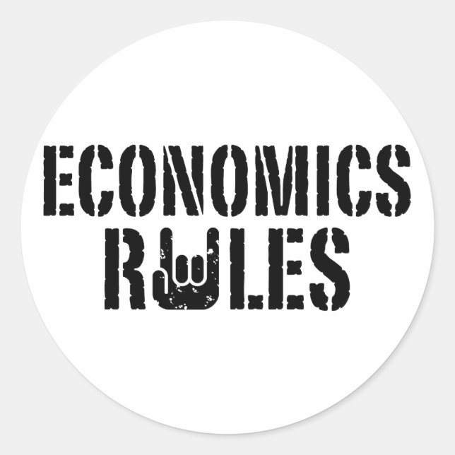 Adesivo Regras de economia (Frente)