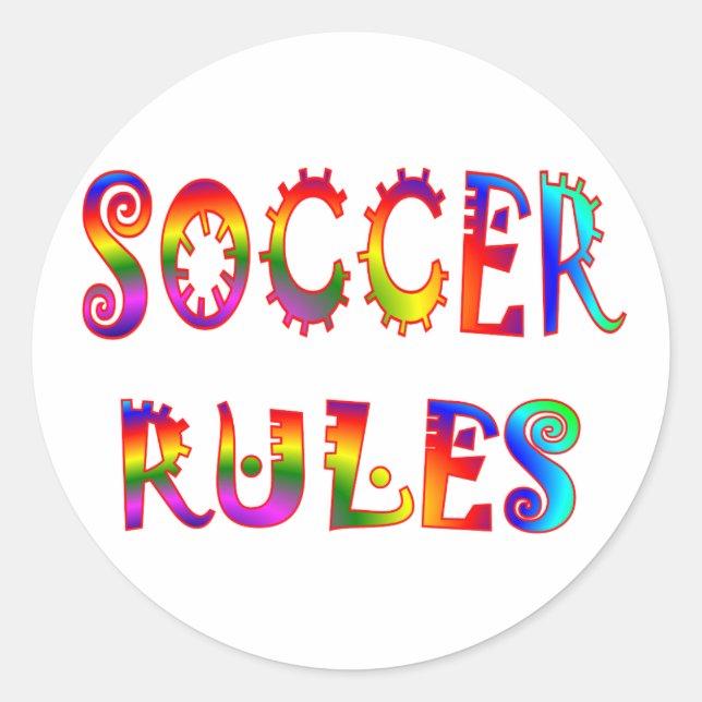 Adesivo Regras do futebol (Frente)