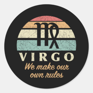 Adesivo Regras Engraçadas do Virgo Zodiac