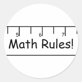 Adesivo Regras matemáticas!