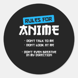 Adesivo regras roupas de animação arte cosplay otaku dom