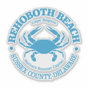 Adesivo Rehoboth Beach (caranguejo)