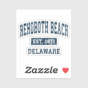 Adesivo Rehoboth Beach Delaware DE Vintage Sports Design N