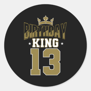 Adesivo Rei 13 Bday Py Celebration 13 Tema Real