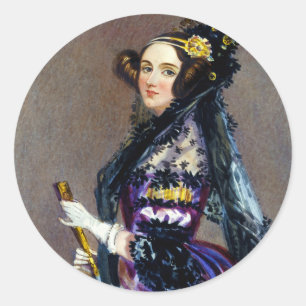 Adesivo Rei Condessa do Ada de Lovelace por Alfred Chalon
