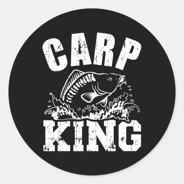 Adesivo Rei da Carpa Pesca  (Frente)
