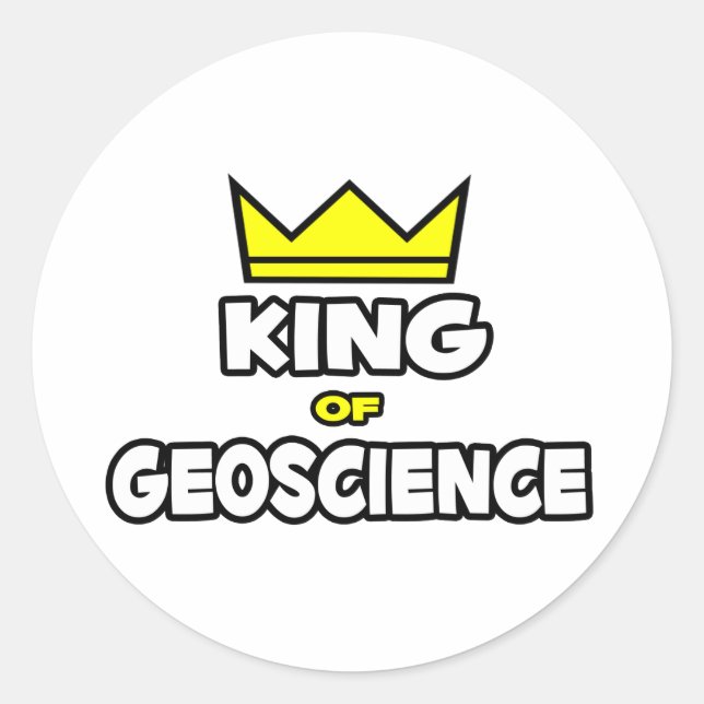 Adesivo Rei da Geociência (Frente)