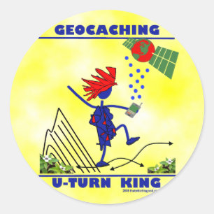 Adesivo Rei da volta de Geocaching U
