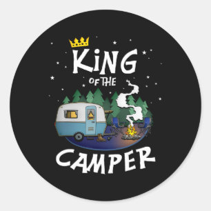 Adesivo Rei Do Acampador Presente De Viagem De Acampamento