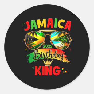 Adesivo Rei do Aniversário 50º Jamaica 2025 