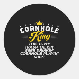 Adesivo Rei do Cornhole Traalkin Presente Divertido de Cor