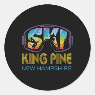 Adesivo Rei do Esqui Pine Férias de Esqui em New Hampshire