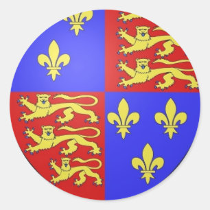 ADESIVO REI HENRY DA BRASÃO DE TUDOR VIII.
