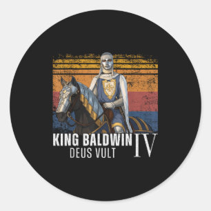 Adesivo Rei Máscara de Prata Baldwin Iv Máscara Dourada Ar