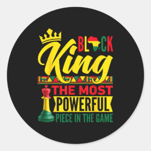 Adesivo Rei Preto Peça Mais Poderosa No Jogo História Negr