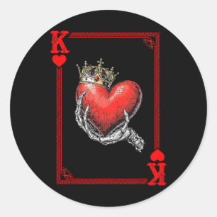 Adesivo Rei Rainha De Copas Casal De Cartas De Baralho Cor